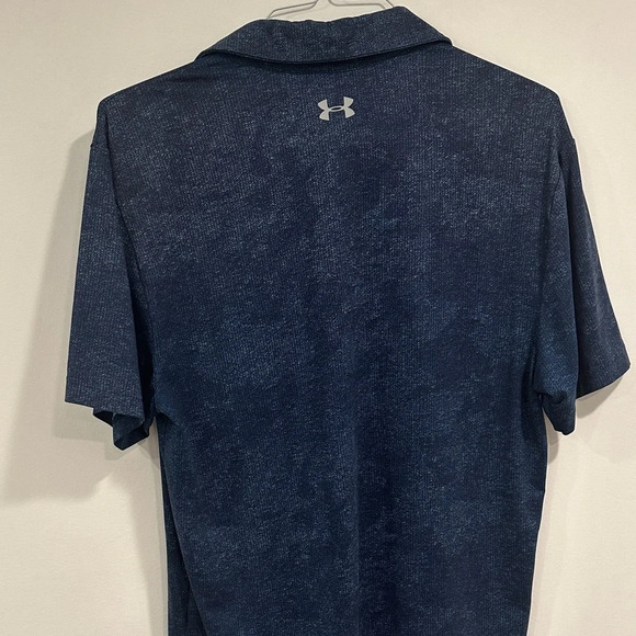 Under Armour Men's Dark Blue Polo Shirt - Picture 4 of 4